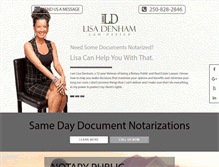 Tablet Screenshot of denhamlawoffice.com